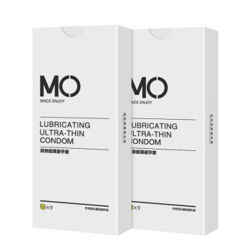 名流MO玻尿酸润滑超薄安全套9只装 超透薄 水润滑